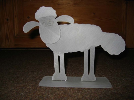 Shaun das Schaf aus Plexiglas